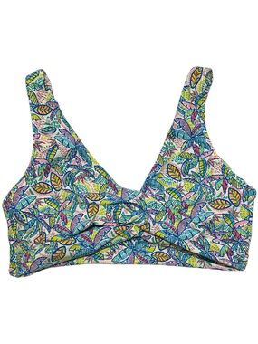 Sunsets Elise Palm Tree Tropical Leaf Bold Colorful Vibrant Swim Bikini Top 38 D